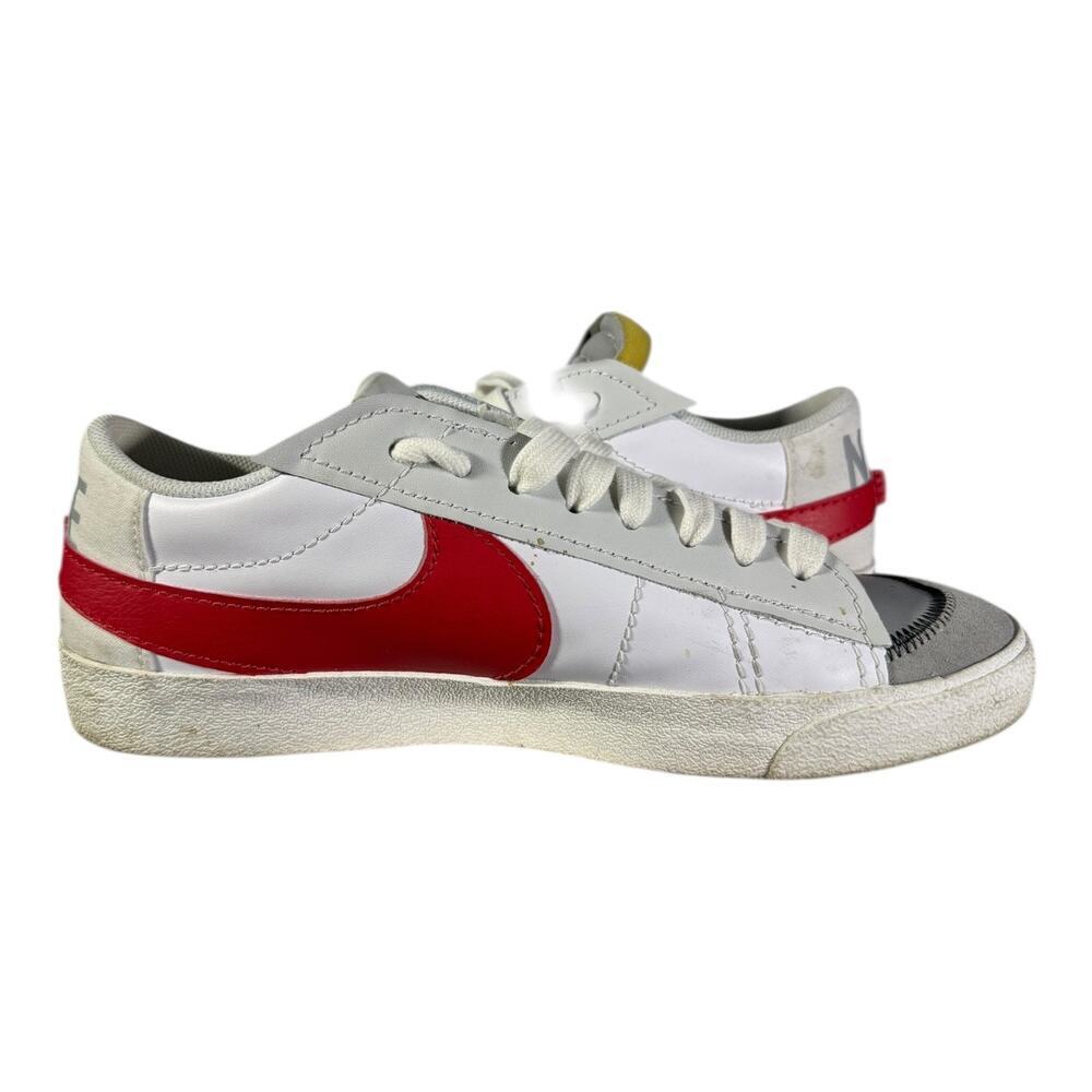 Nike Blazer Low ’77 Jumbo Light Smoke Grey Red Men’s Size 15 Sneakers - Picture 8 of 9